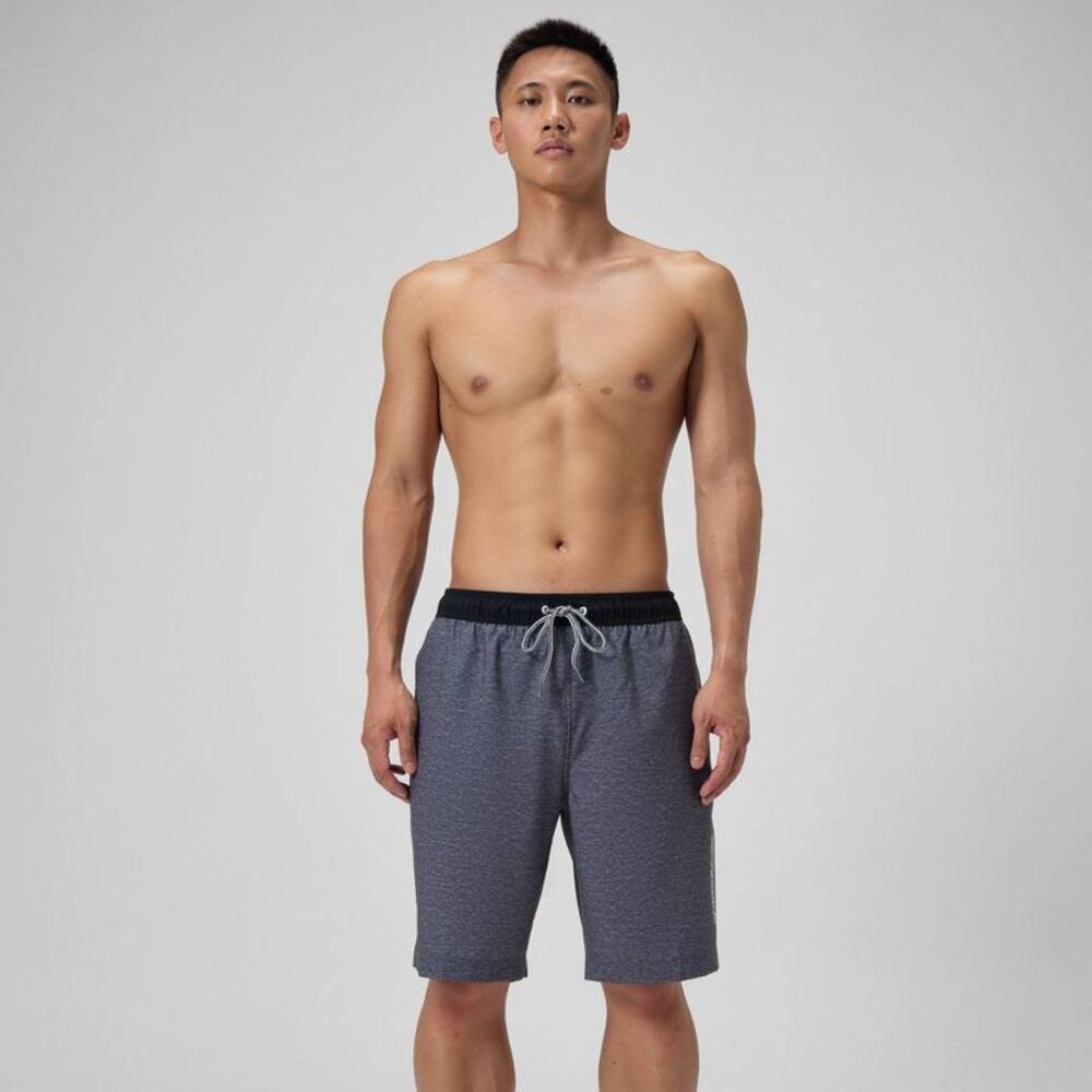 Men's 9" Speedo Marina Swim Shorts - Heathered Gray XL